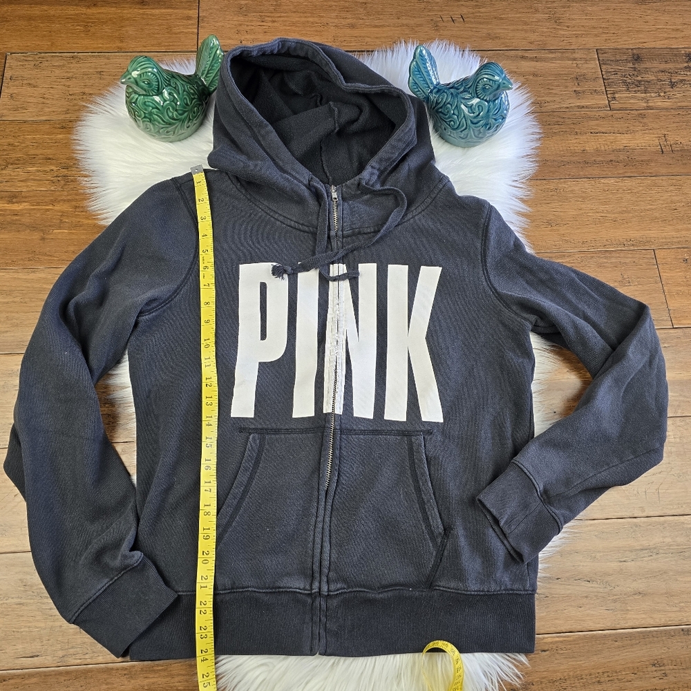 Pink Victoria's Secret Zip Hoodie Large - Picture 12 of 13